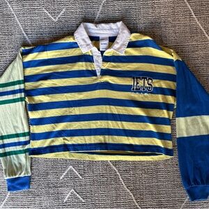 Iets Frans Striped Rugby Crop Tee
